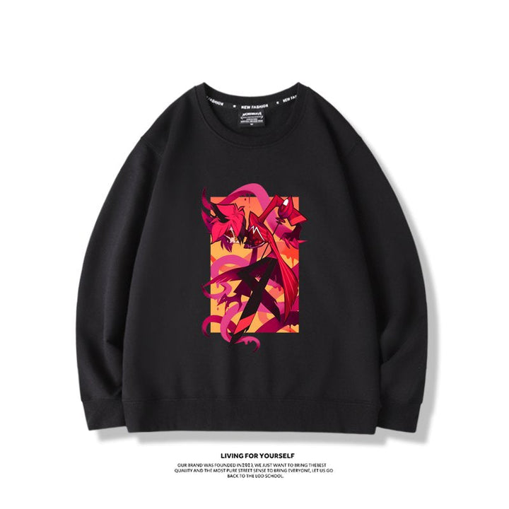 Hazbin Hotel anime merchandise hoodie - unisex style