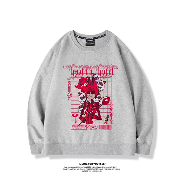 Hazbin Hotel anime merchandise hoodie - unisex style