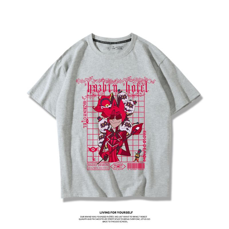 Hazbin Hotel anime merchandise T-shirt - unisex style