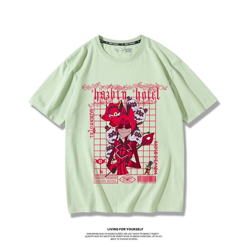 Hazbin Hotel anime merchandise T-shirt - unisex style