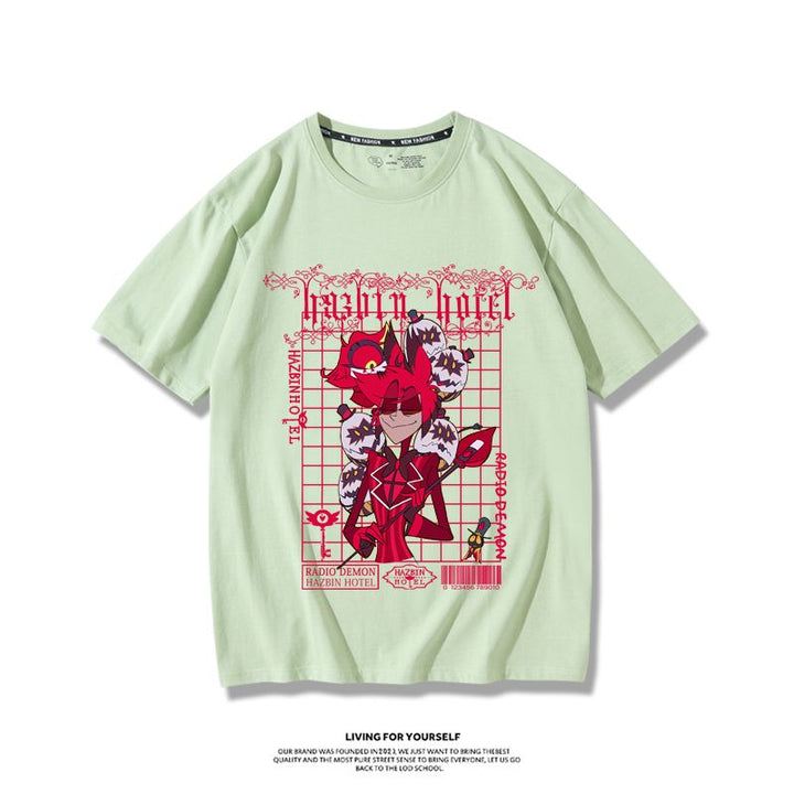 Hazbin Hotel anime merchandise T-shirt - unisex style