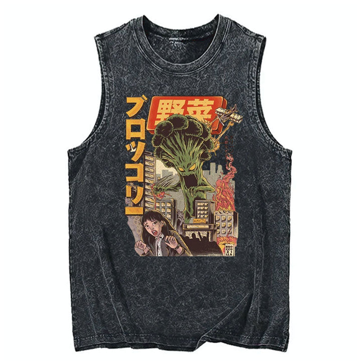 The BroccoZilla Japanese Cotton Washed Tank