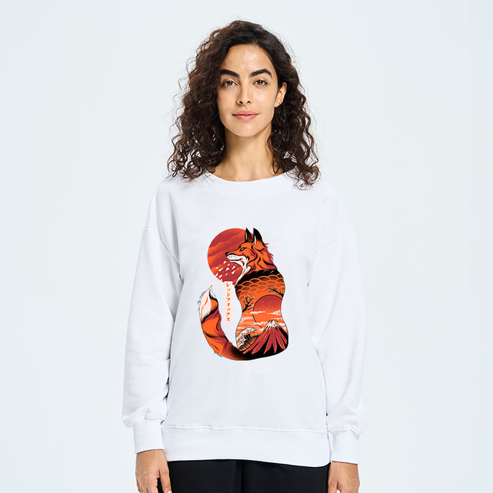 Japanese Fox KitsuneTattoo Sweatshirt