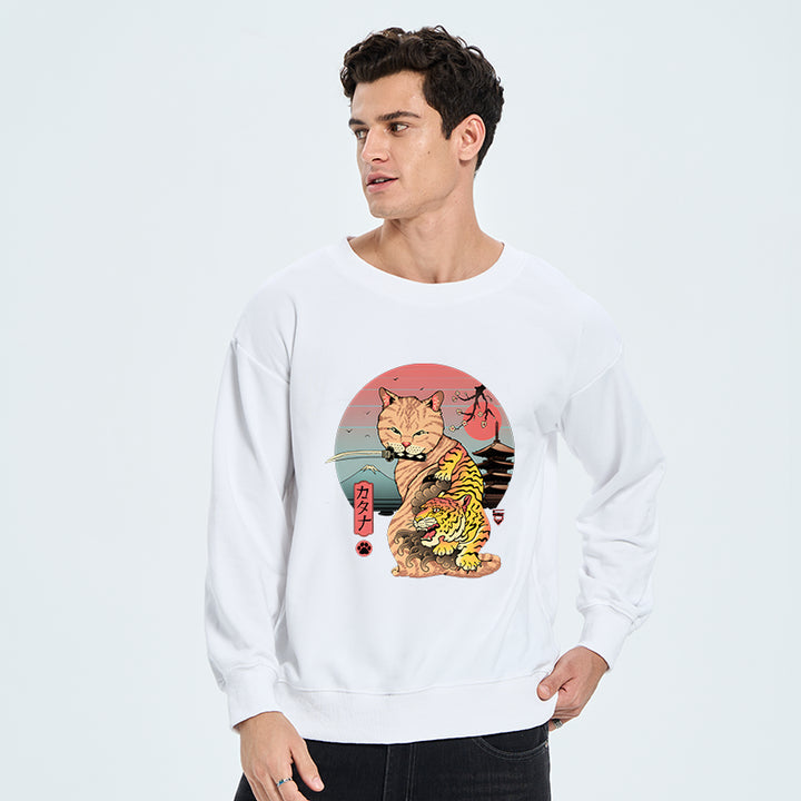 Katana Cat Tattoo Sweatshirt