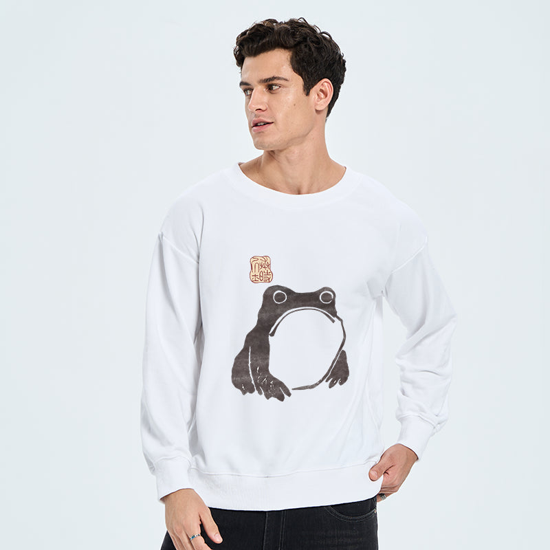 Matsumoto Hoji woodblock print frog Sweatshirt