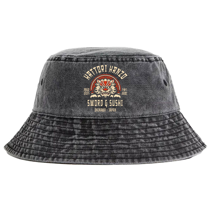 Hattori Hanzo Sword Washed Bucket Hat