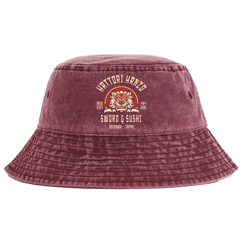 Hattori Hanzo Sword Washed Bucket Hat