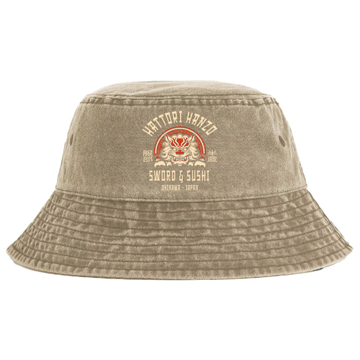 Hattori Hanzo Sword Washed Bucket Hat
