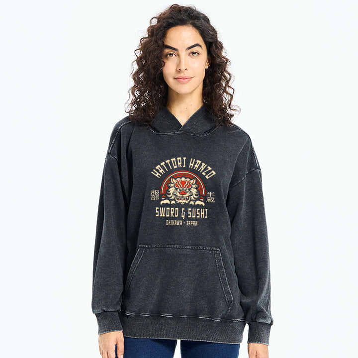 Hattori Hanzo Sword Washed Hoodie