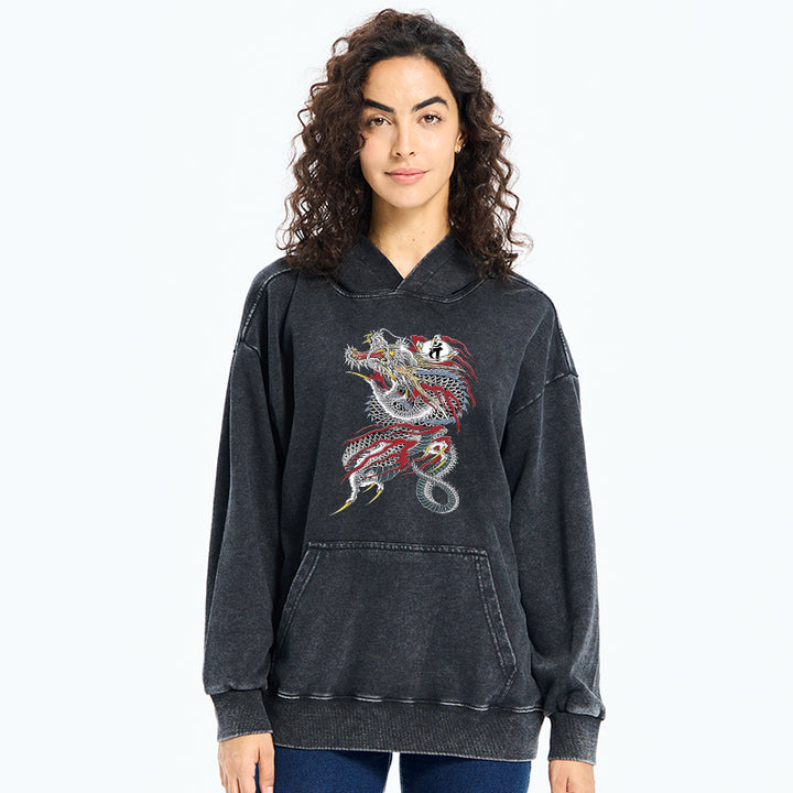 Dragon of Dojima Washed Hoodie