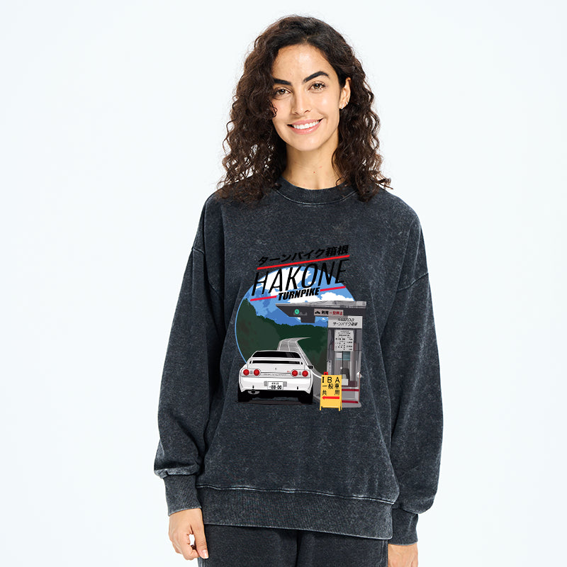 Hakone Nissan Skyline R32 JDM Washed Sweatshirt