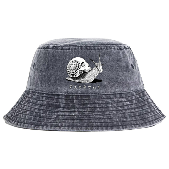 Death Snail Manga Washed Bucket Hat