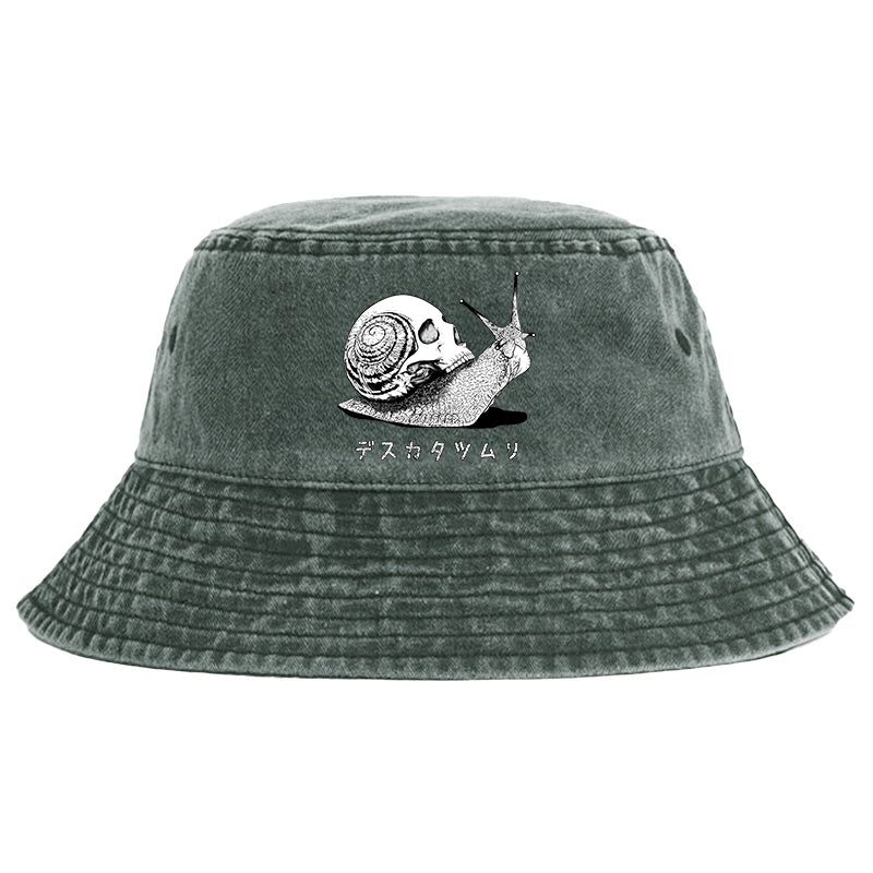 Death Snail Manga Washed Bucket Hat
