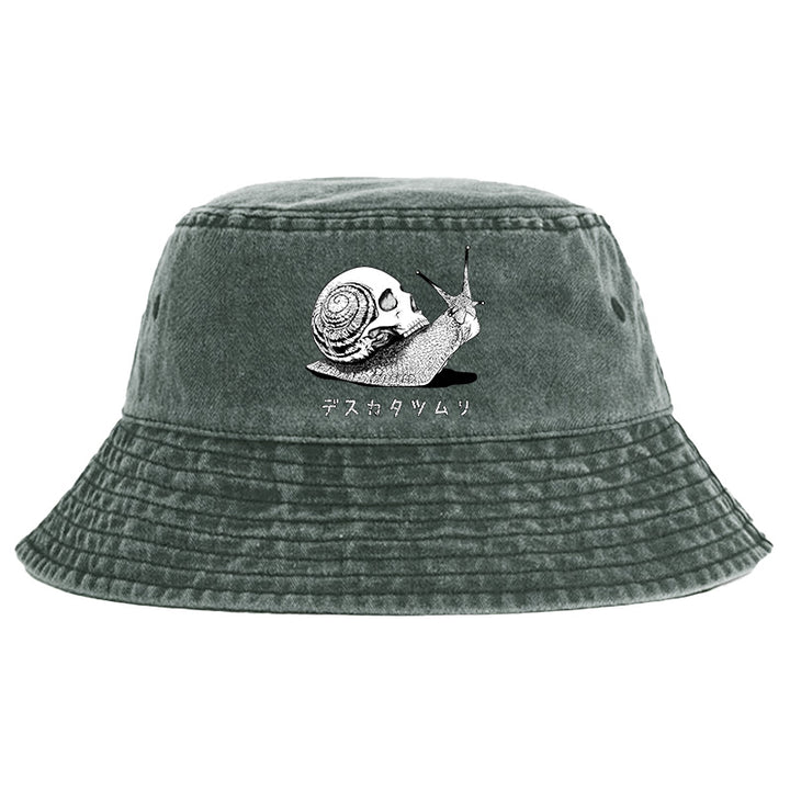Death Snail Manga Washed Bucket Hat
