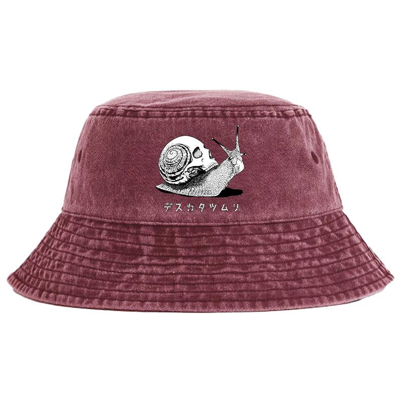 Death Snail Manga Washed Bucket Hat