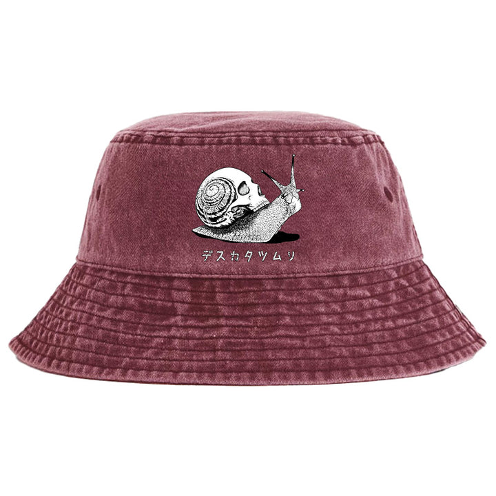 Death Snail Manga Washed Bucket Hat