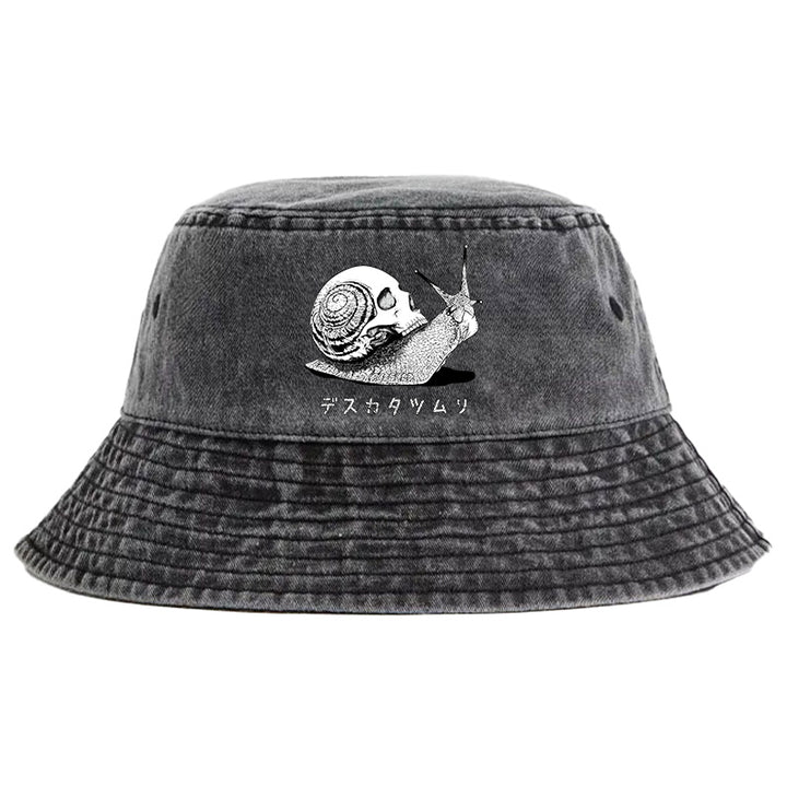 Death Snail Manga Washed Bucket Hat