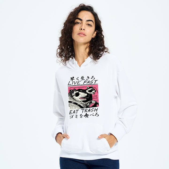 Live Fast Eat Trash Classic Hoodie