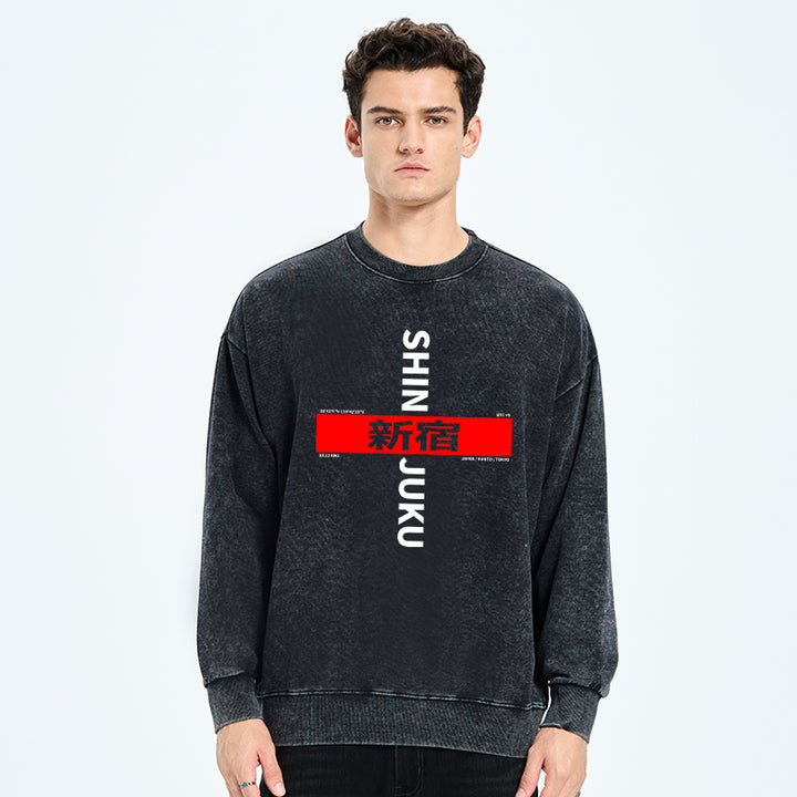 Shinjuku Prefecture Japan Washed Sweatshirt