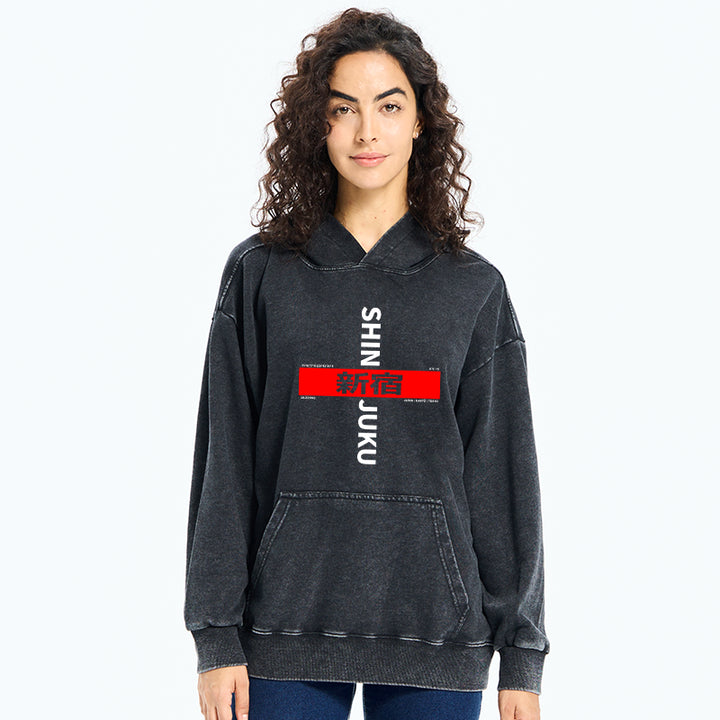 Shinjuku Prefecture Japan Washed Hoodie