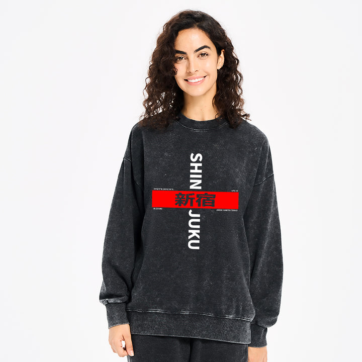 Shinjuku Prefecture Japan Washed Sweatshirt