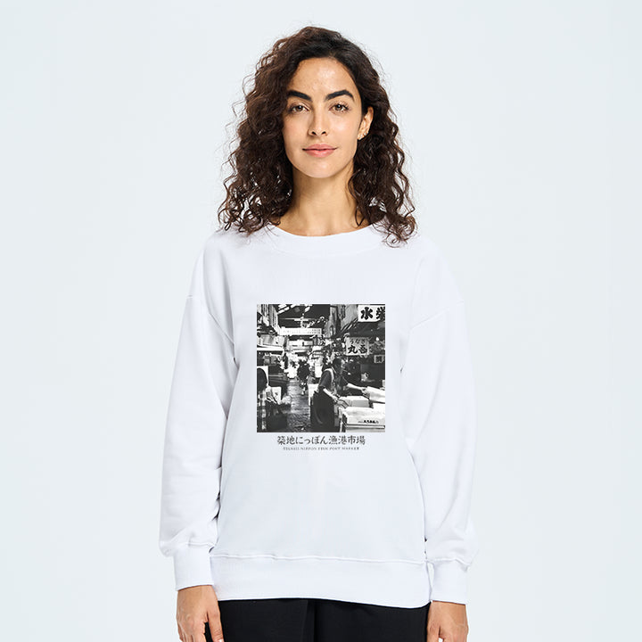 Tsukiji Fish Market Photo Sweatshirt