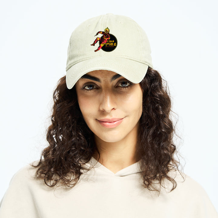 Skeleton Astronaut Washed Cap