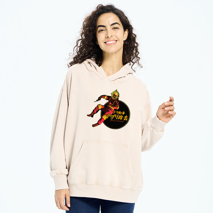 Skeleton Astronaut Washed Hoodie