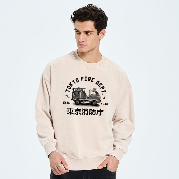 Tokyo Fire Dept Washed Sweatshirt