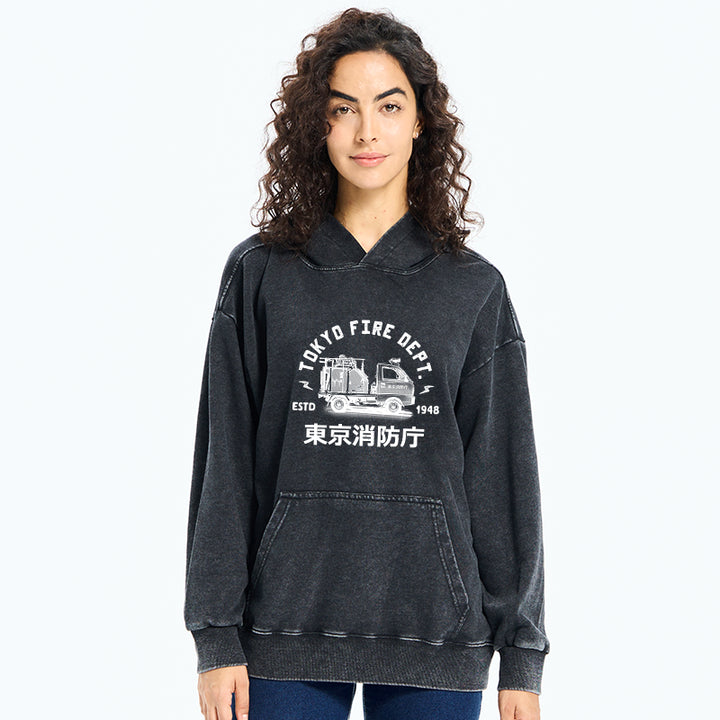 Tokyo Fire Dept Washed Hoodie