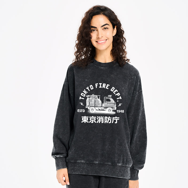 Tokyo Fire Dept Washed Sweatshirt