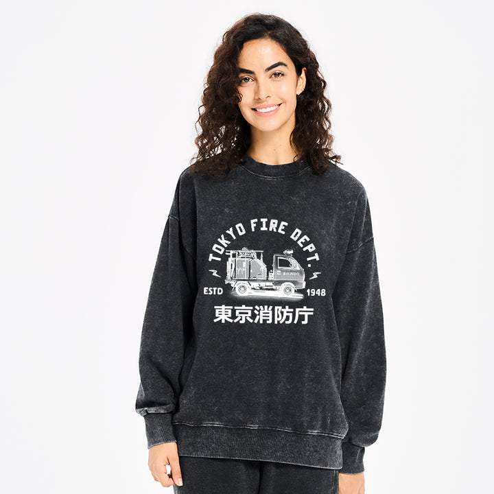 Tokyo Fire Dept Washed Sweatshirt