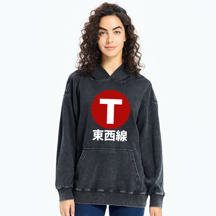 Tozai Line Kyoto Washed Hoodie