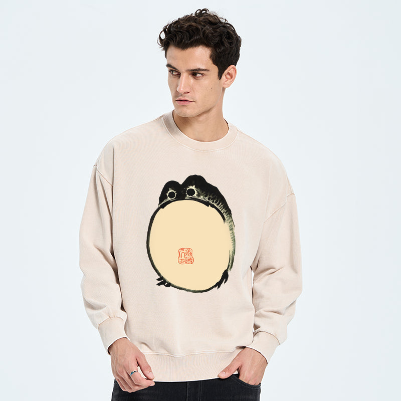 Grumpy Frog Japanese Washed Sweatshirt