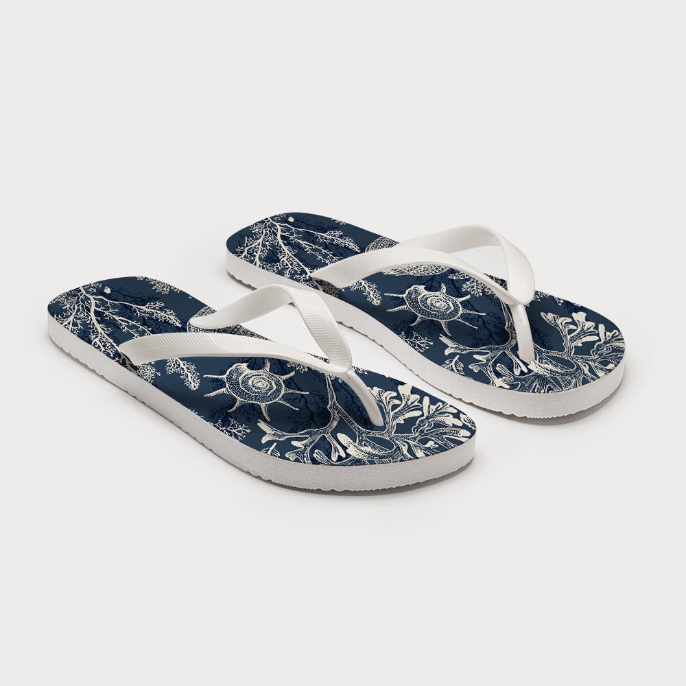 Marine Mystery Flip Flops