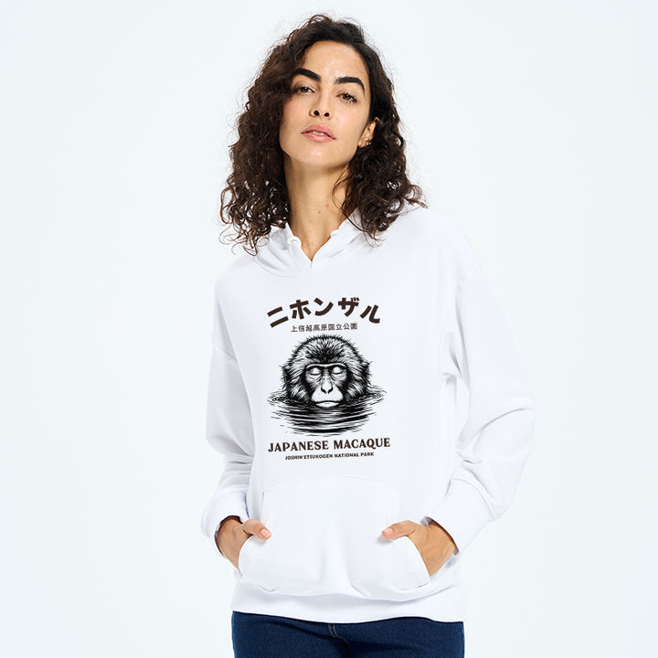 The Macaque Monkey In The Bath Japanese Classic Hoodie