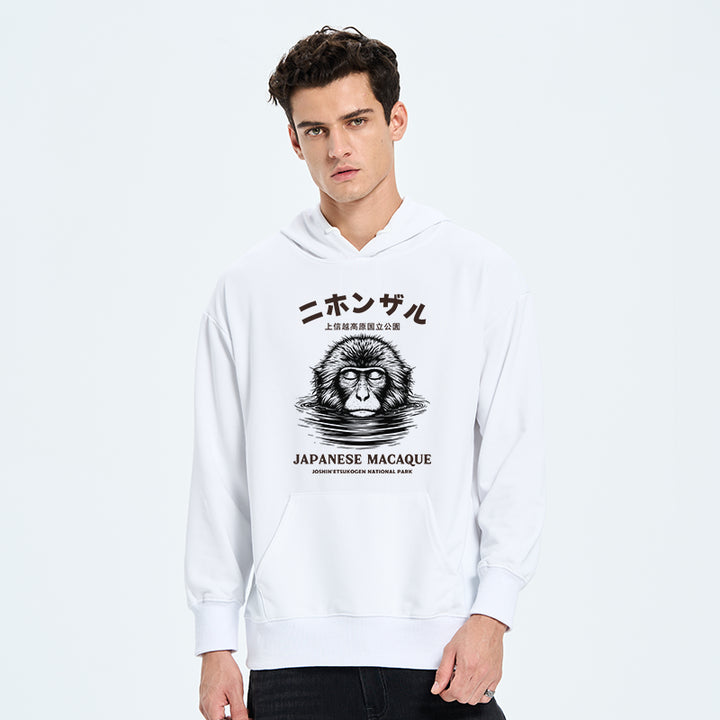 The Macaque Monkey In The Bath Japanese Classic Hoodie