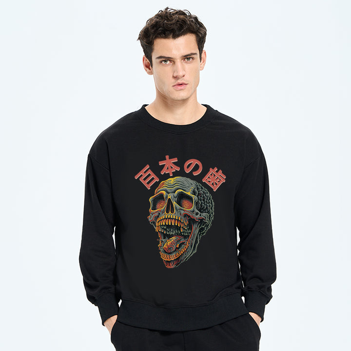 Terrifying And Disgusting Skull Sweatshirt