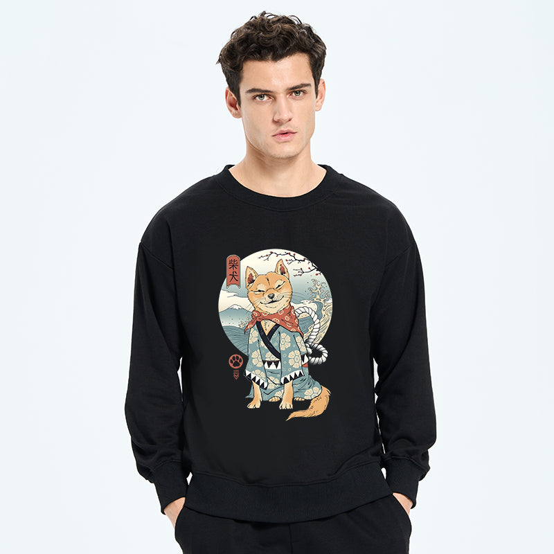 Samurai Shiba Dog Japanese Sweatshirt