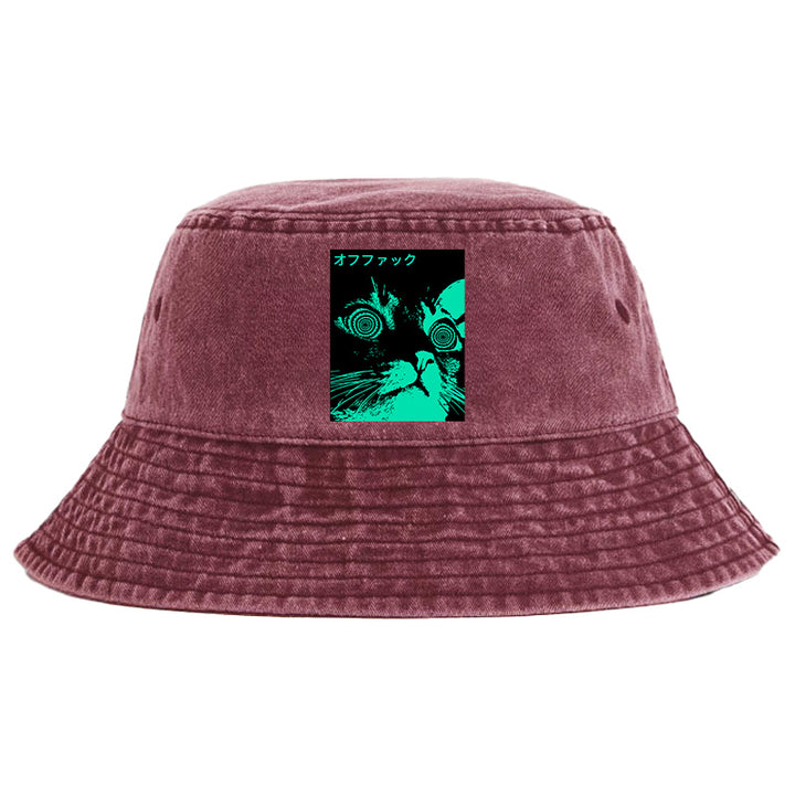 Cool Cat Japanese Washed Bucket Hat
