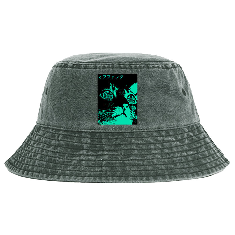 Cool Cat Japanese Washed Bucket Hat
