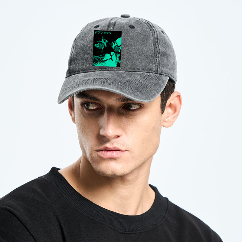Cool Cat Japanese Washed Cap