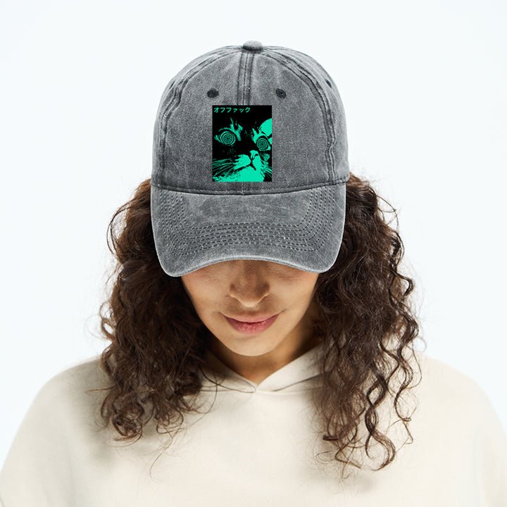 Cool Cat Japanese Washed Cap