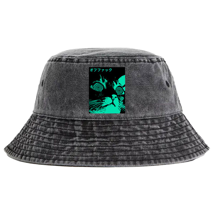 Cool Cat Japanese Washed Bucket Hat