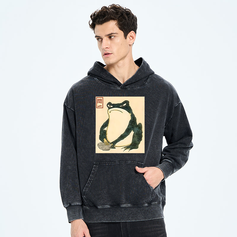 Matsumoto Hoji Japanese Frog Washed Hoodie