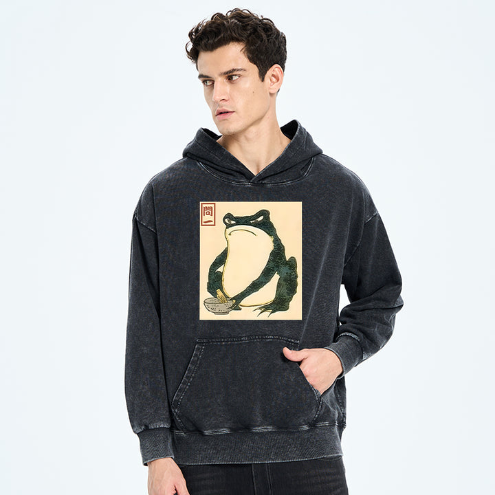 Matsumoto Hoji Japanese Frog Washed Hoodie