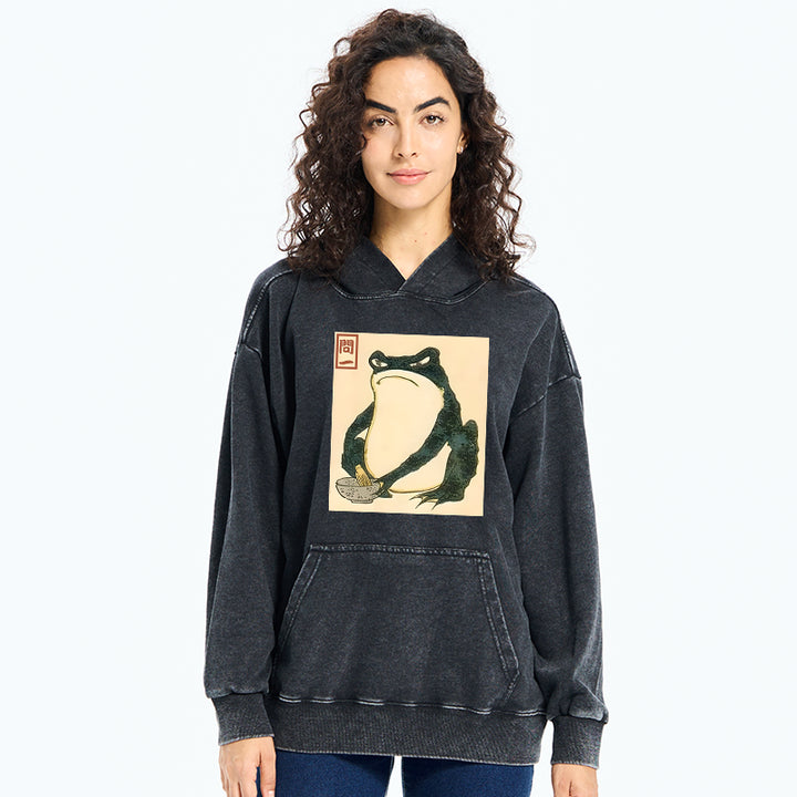 Matsumoto Hoji Japanese Frog Washed Hoodie