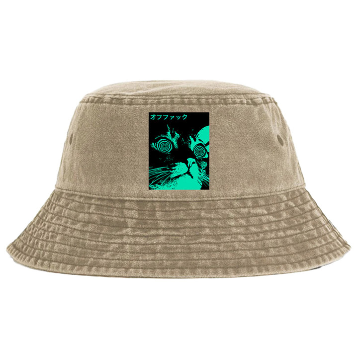 Cool Cat Japanese Washed Bucket Hat