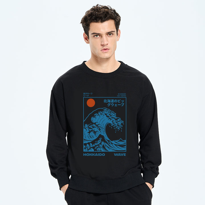 Hokkaido Wave Japan Sweatshirt