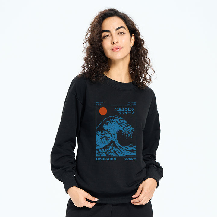 Hokkaido Wave Japan Sweatshirt